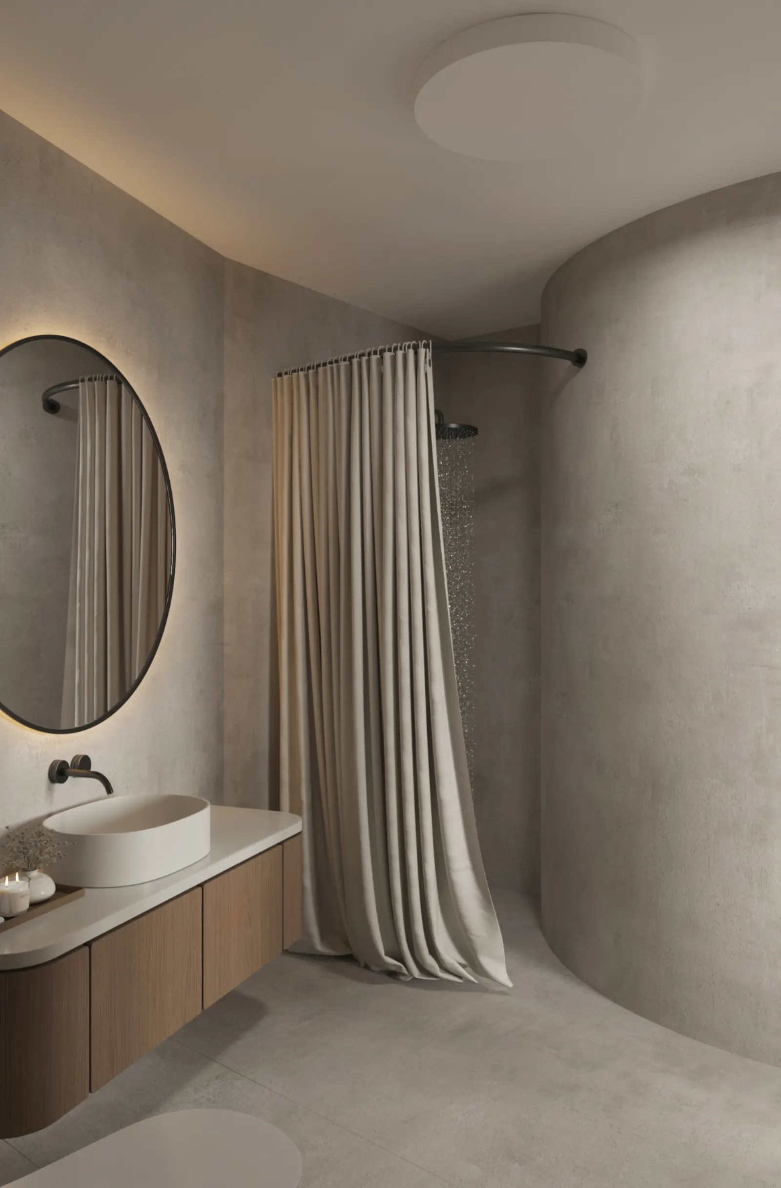 Bagni moderni — marmo, design e luce naturale